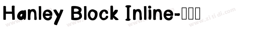 Hanley Block Inline字体转换